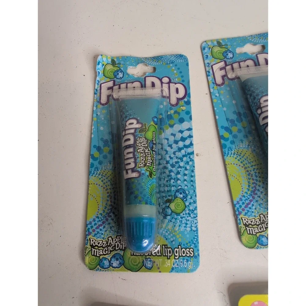 Vtg Mixed Lot (8) Lotta Luv Lip Gloss/ Balm 2010 Fun Dip Nerds Twizzlers More!